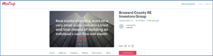 Meetup Real Estate Investors broward