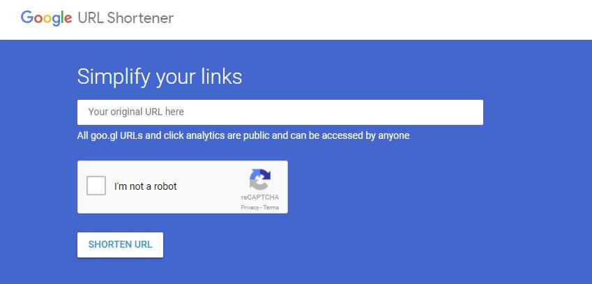 Google URL Shortener