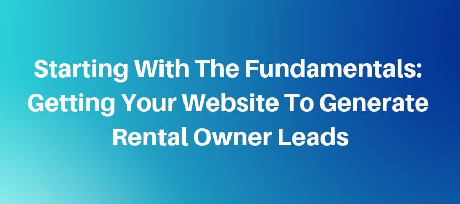 Getting Landlord Leads from your website