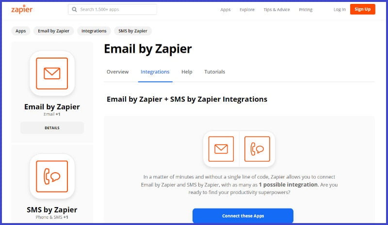 Email SMS Integration Zapier for Property Managers