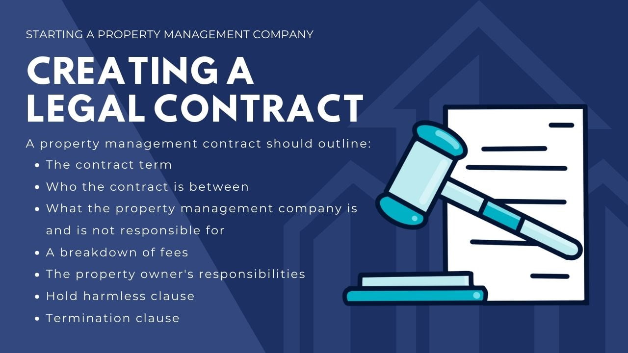 how to be a property manager in california - creating a legal contract