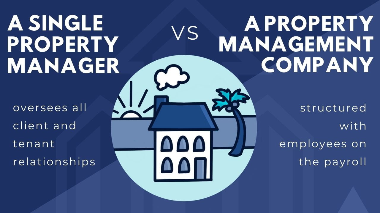 how to become property manager in florida - single property manager vs a property management company