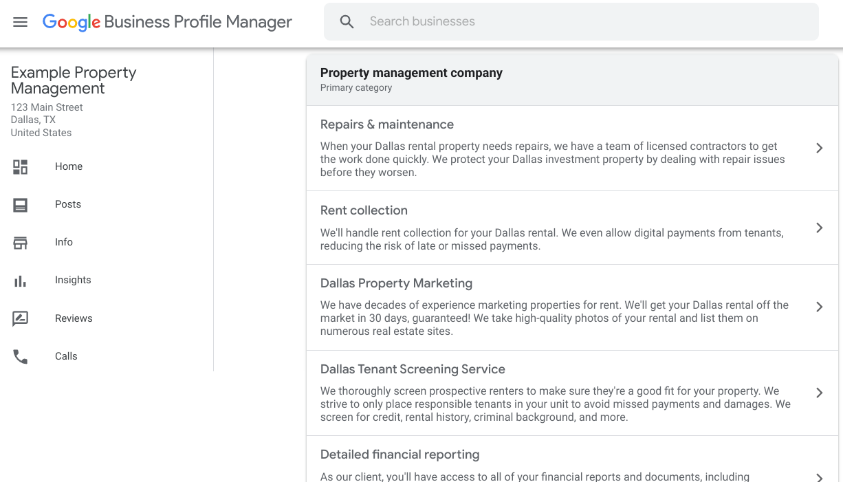 Google Business Profile Management